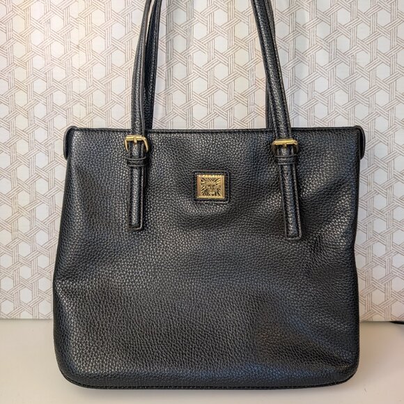 Vintage AK Anne Klein Soft Leather Black Purse - Picture 1 of 11
